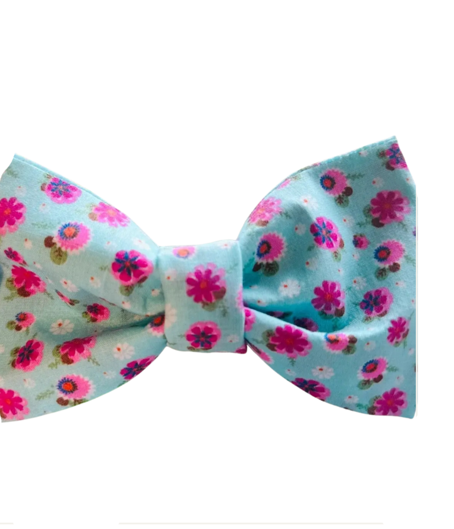 Sky Bloom Dog Bow Tie