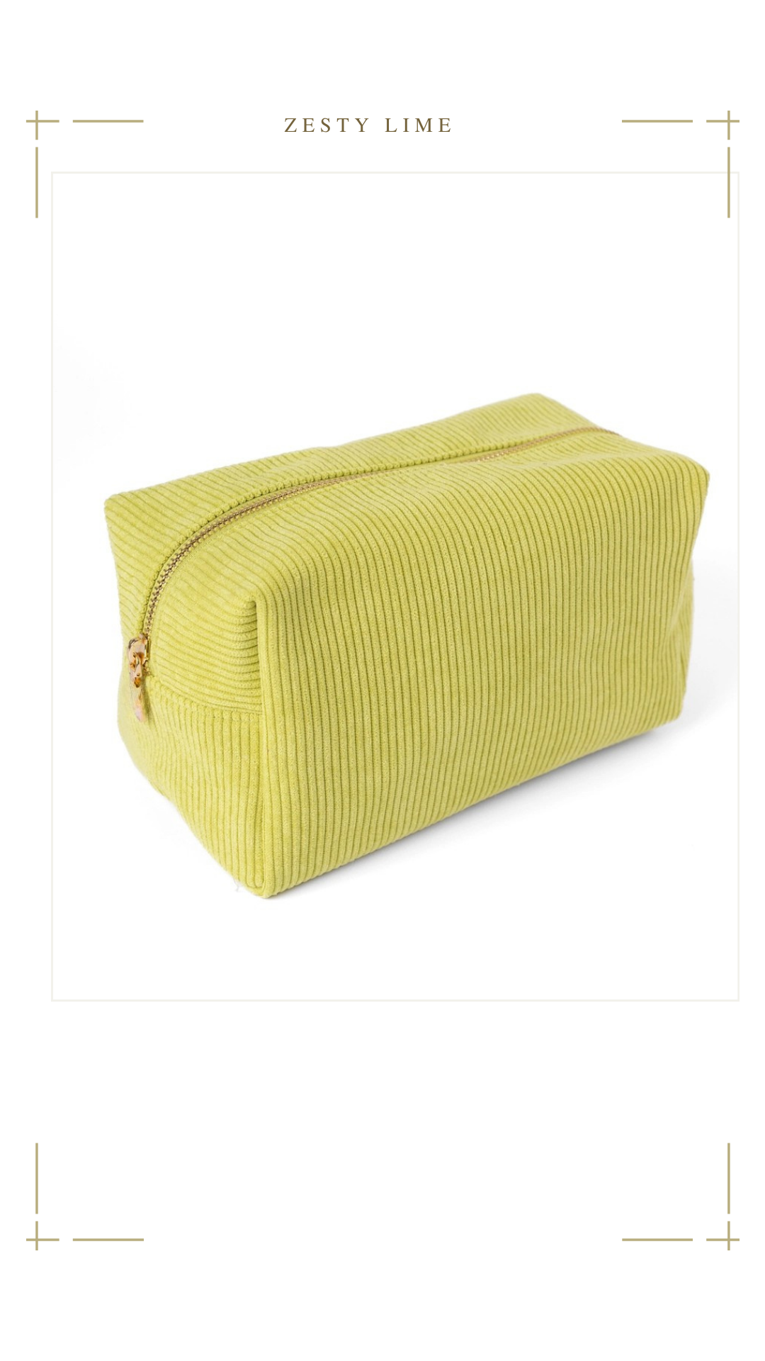 Corduroy makeup Bag